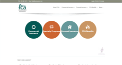 Desktop Screenshot of fcainsurance.com